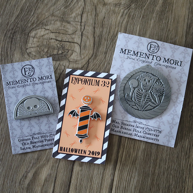 A selection of Gothic pins by Emporium 32