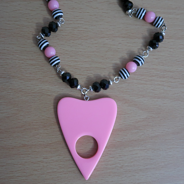 Ouija Planchette necklace (reverse view)