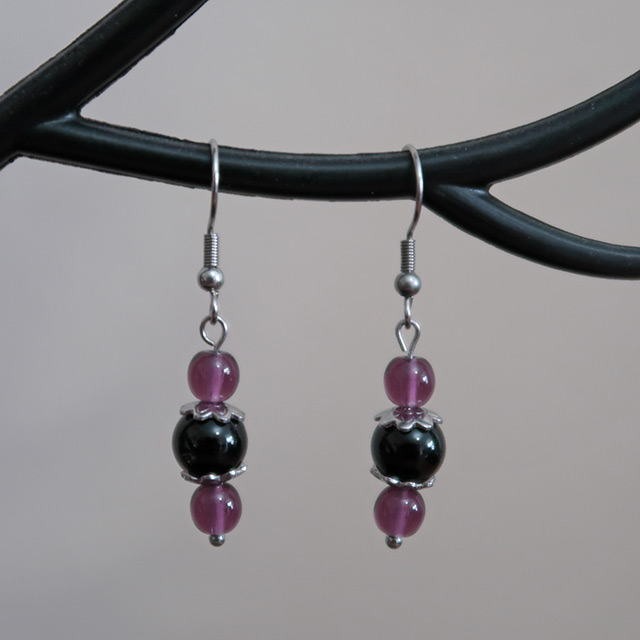 Earrings to match the Bat necklace